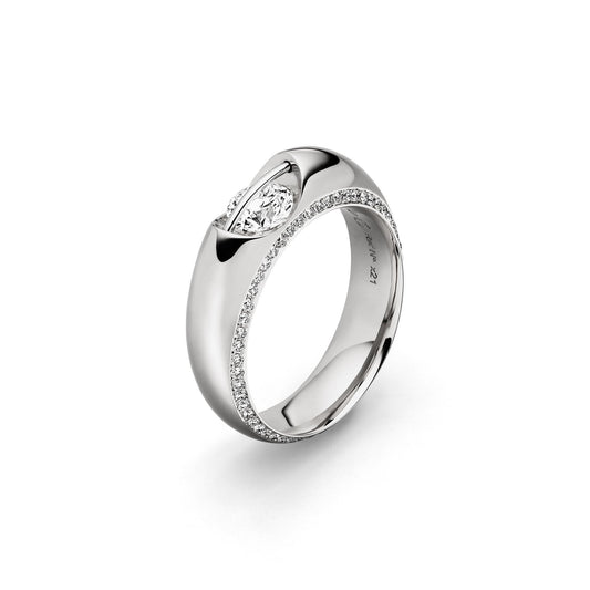 LIBERTÉ Schmuckring, Weißgold & Platin von Schaffrath (528_L1062_50_GW) online kaufen