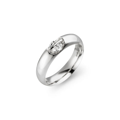 LIBERTÉ Solitaire Ring, Weißgold & Platin von Schaffrath (518_L1061_40_WW) online kaufen