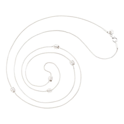 Lange Halskette Nodo, Sterlingsilber von DoDo (DCC0005-KNOT0-000AG)