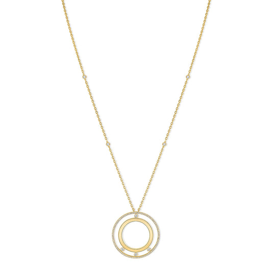 Lange Move Romane Halskette, Gelbgold • Diamant von Messika (11169-YG)