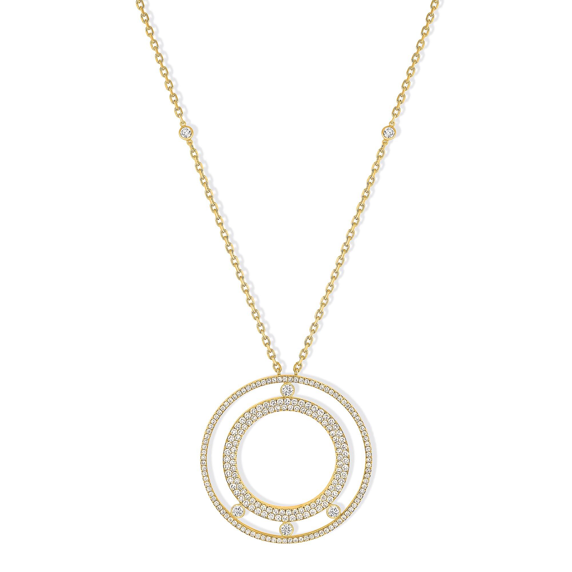 Lange Move Romane Halskette, Gelbgold • Diamant von Messika (11317-YG)