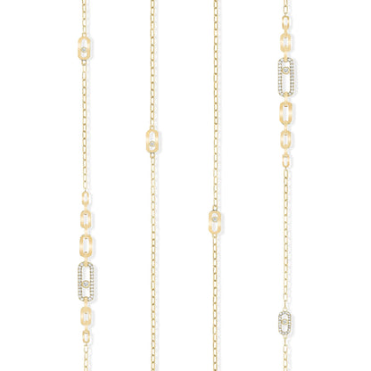 Lange Move Uno Halskette, Gelbgold • Diamant von Messika (07170-YG)