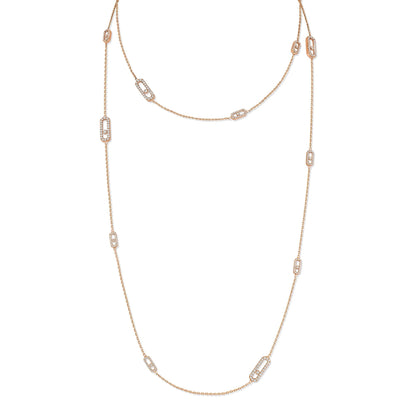 Lange Move Uno Halskette, Roségold • Diamant von Messika (11324-PG)
