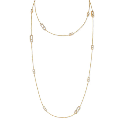 Lange Move Uno Halskette, Gelbgold • Diamant von Messika (11324-YG)
