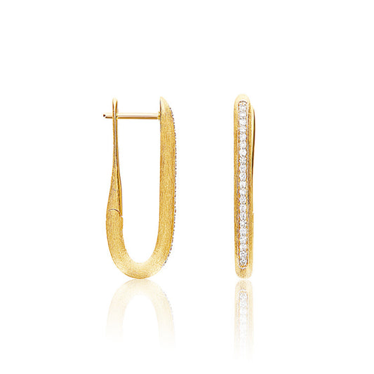 Libera Creolen, Gelbgold • Diamant von Nanis (OS2-602)