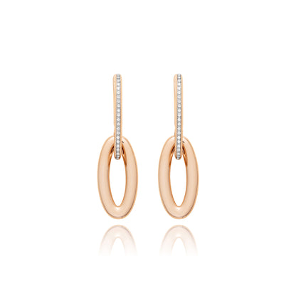 Libera Icon Ohrringe, Roségold • Diamant von Nanis (OS3-604_rose)