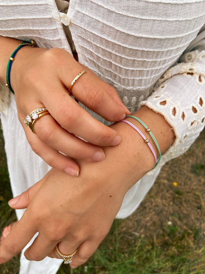 Lio Small Armband, Recyceltes Gold & Labordiamant