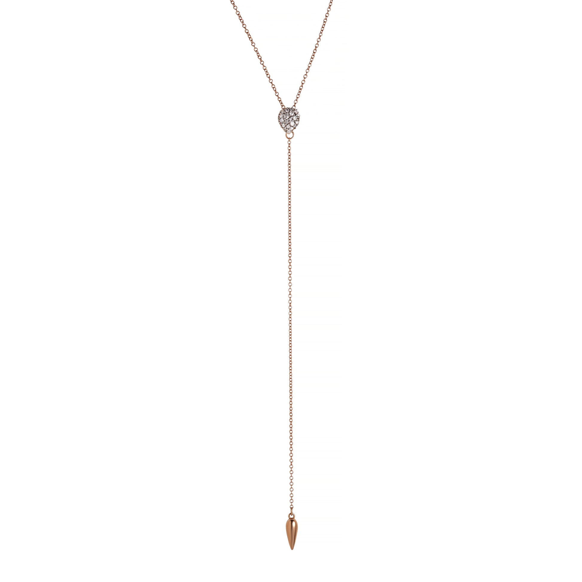 Luce Kette, Roségold • Diamant von Grimaldo (LU-PE02PW-01)