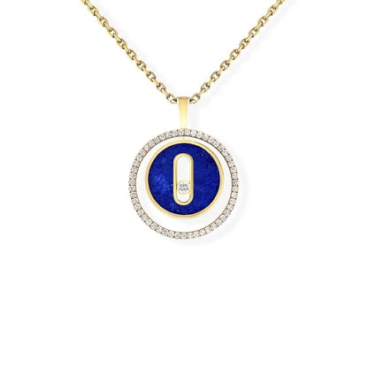 Lucky Move Halskette KM Lapislazuli, Gelbgold • Diamant • Lapislazuli von Messika (11978-YG)