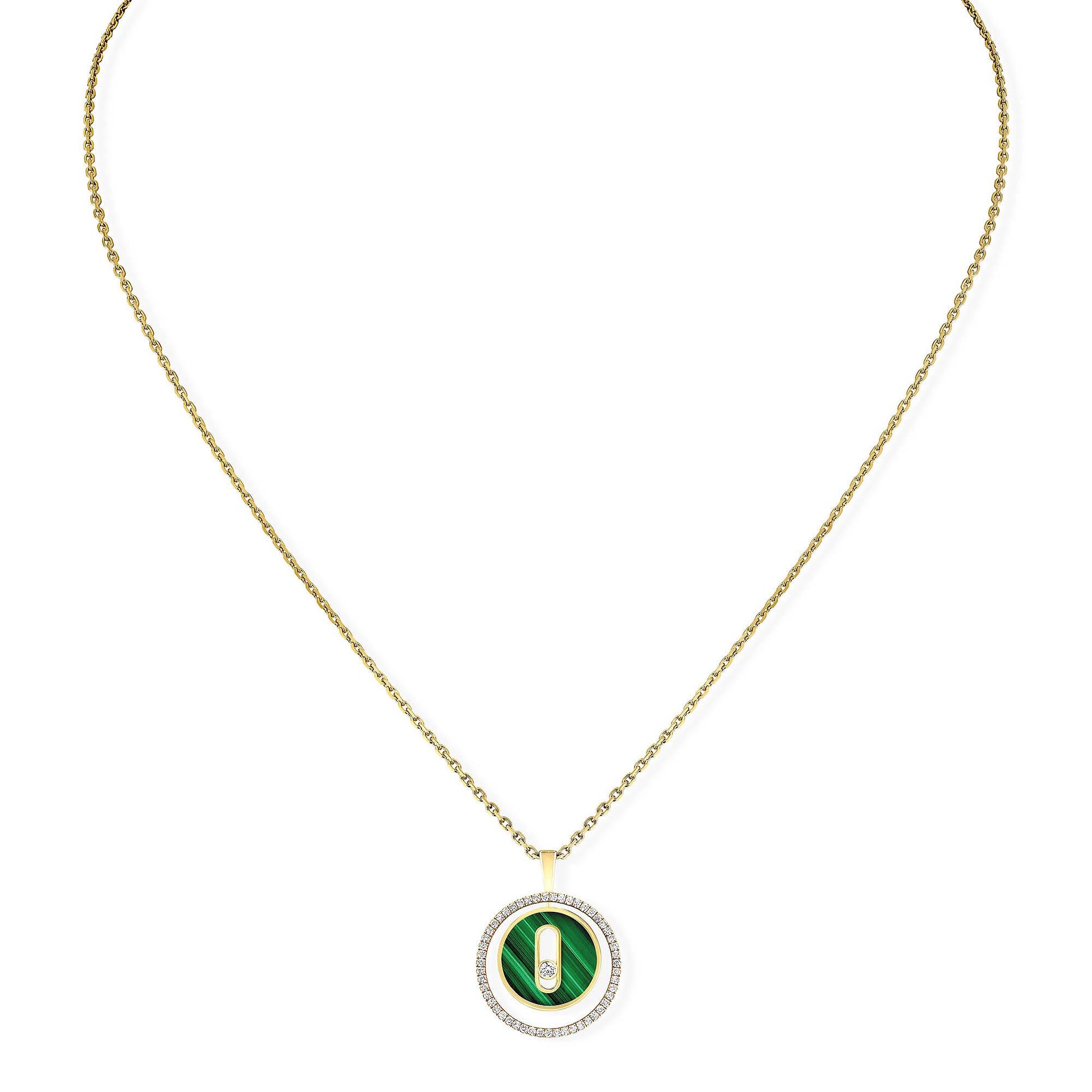 Lucky Move Kette KM Malachit, Gelbgold • Diamant • Malachit von Messika (11585-YG)