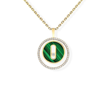 Lucky Move Kette KM Malachit, Gelbgold • Diamant • Malachit von Messika (11585-YG)
