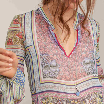 MIKADO Bouquet Anhänger XL Blauer Chalcedon, Weißgold von Tamara Comolli (P-MB-XL-CHbl-WG) online kaufen