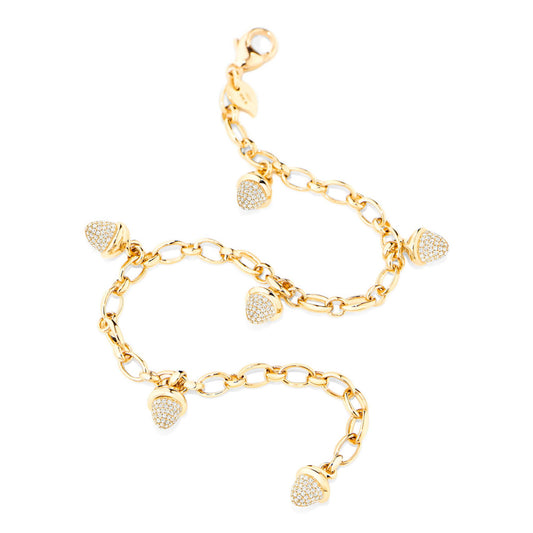 MIKADO Charm Diamant Pavé Armband, Gelbgold - 20 cm von Tamara Comolli (B-MC-ch-p-yg) online kaufen