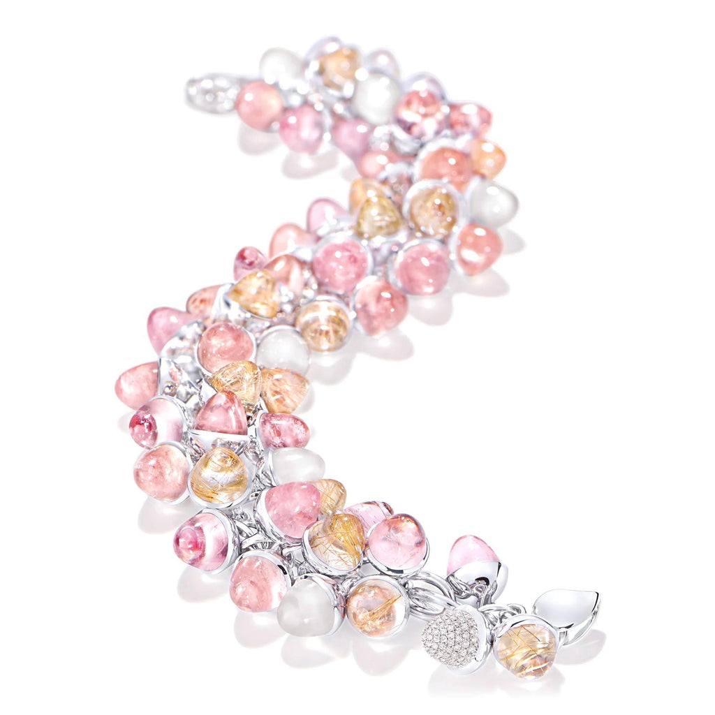 MIKADO Flamenco Armband Champagne, Weißgold • Edelsteine von Tamara Comolli (B-MFL-Cha-p-wg)