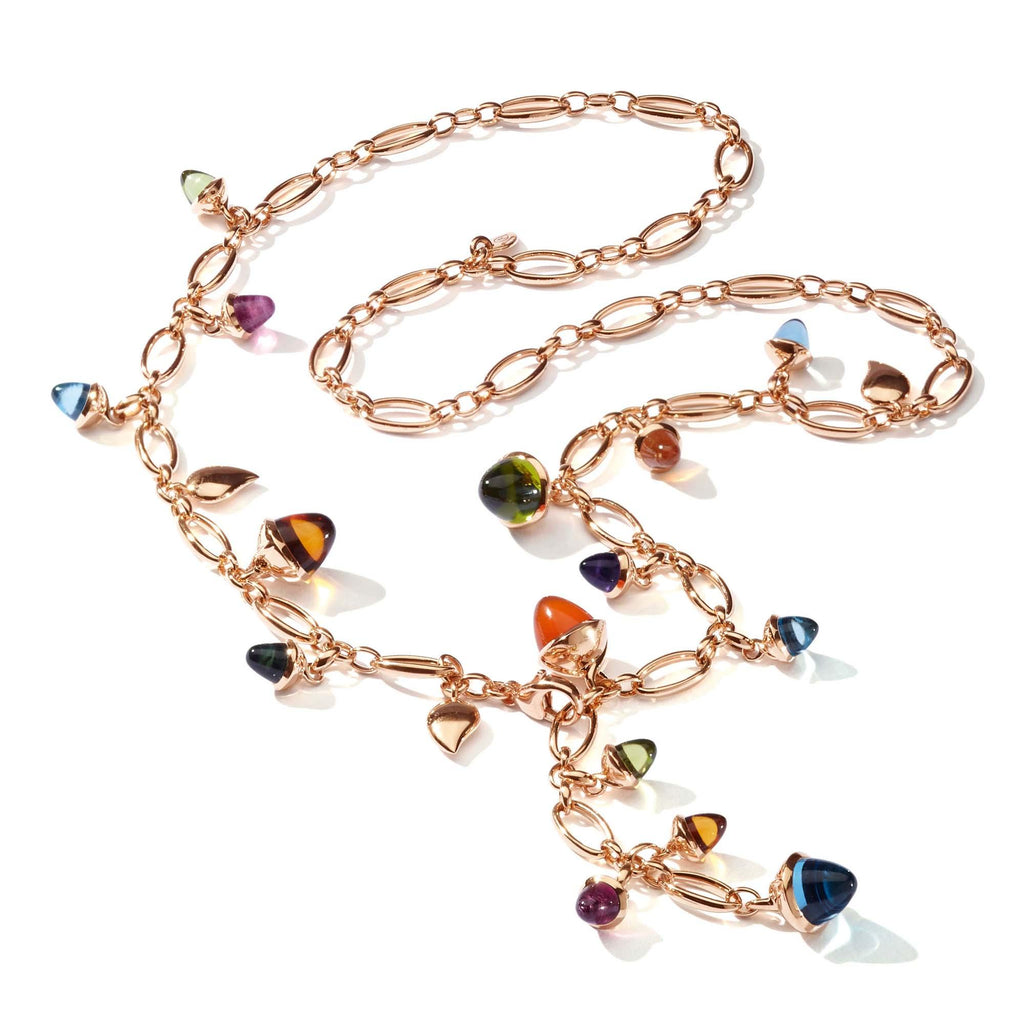 MIKADO Kette Candy, Roségold • Edelsteine von Tamara Comolli (N-M-56-Can-rg)