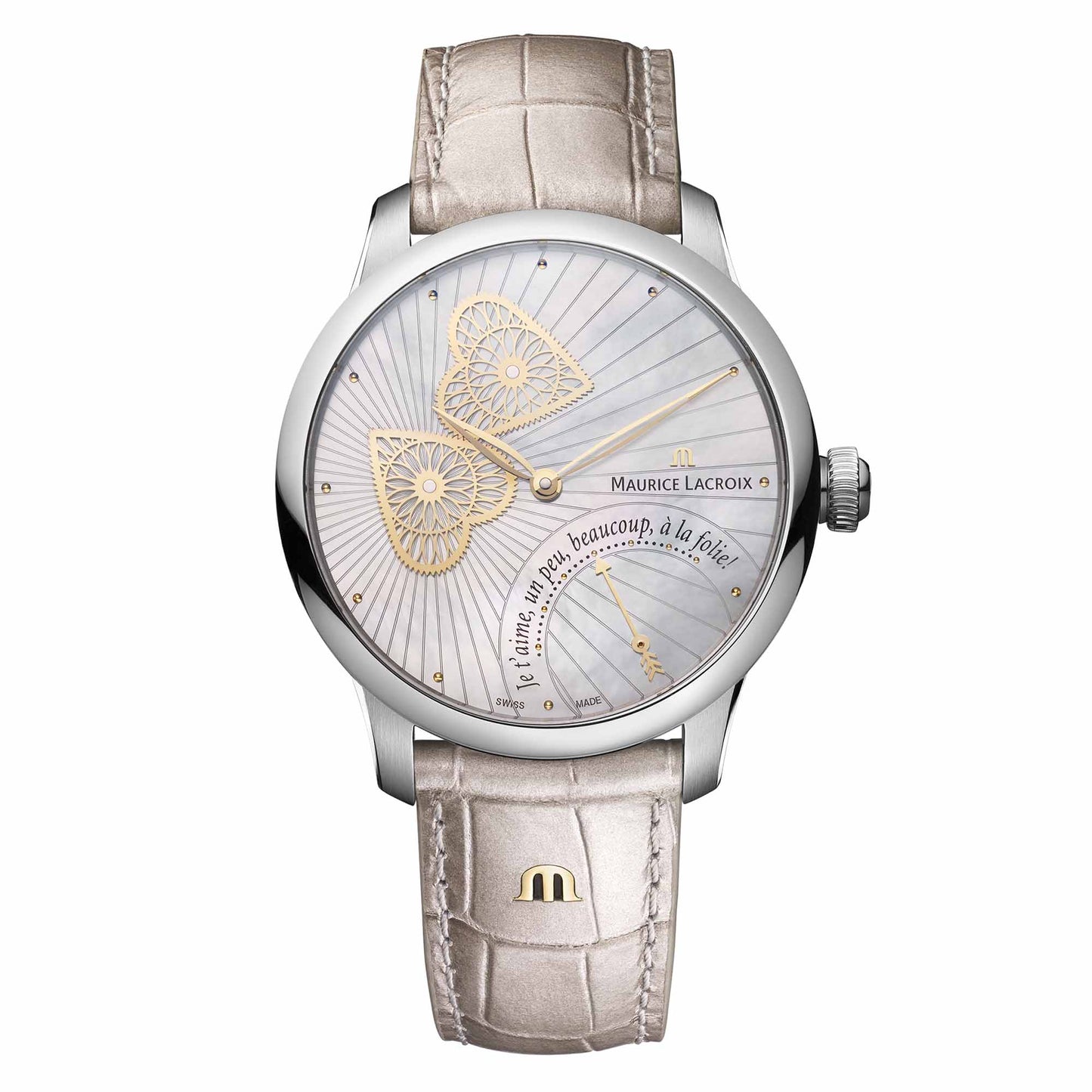 Masterpiece Embrace 40mm, Tricolor-Gold • Perlmutt von Maurice Lacroix (MP6068-SS001-160-1)