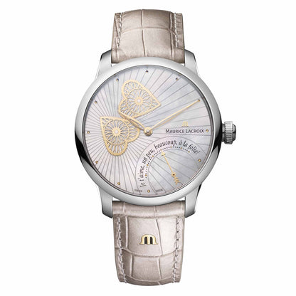Masterpiece Embrace 40mm, Leder • Perlmutt von Maurice Lacroix (MP6068-SS001-160-1)