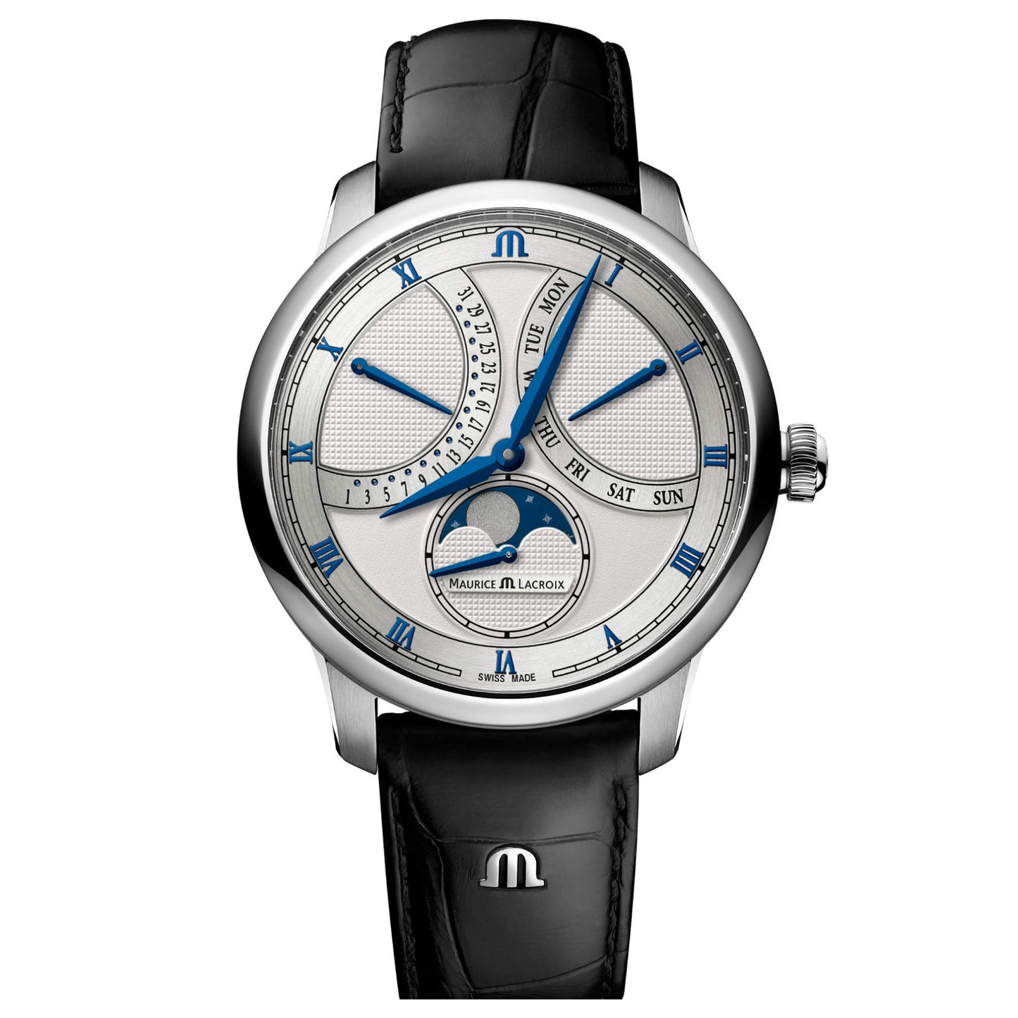 Masterpiece Moonphase Retrograde, Tricolor-Gold von Maurice Lacroix (MP6608-SS001-110-1)