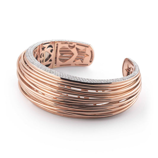 Mezzaluna Armreif, Rotgold • Diamant von Al Coro (NB3490R)