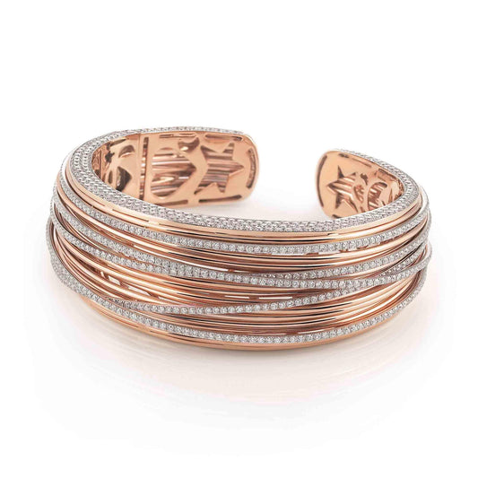Mezzaluna Armreif, Rotgold • Diamant von Al Coro (NB8808R)