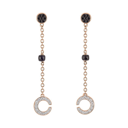 Mezzaluna Ohrhänger Saphir, Roségold mit Brillant von Al Coro (E311BSR) online kaufen