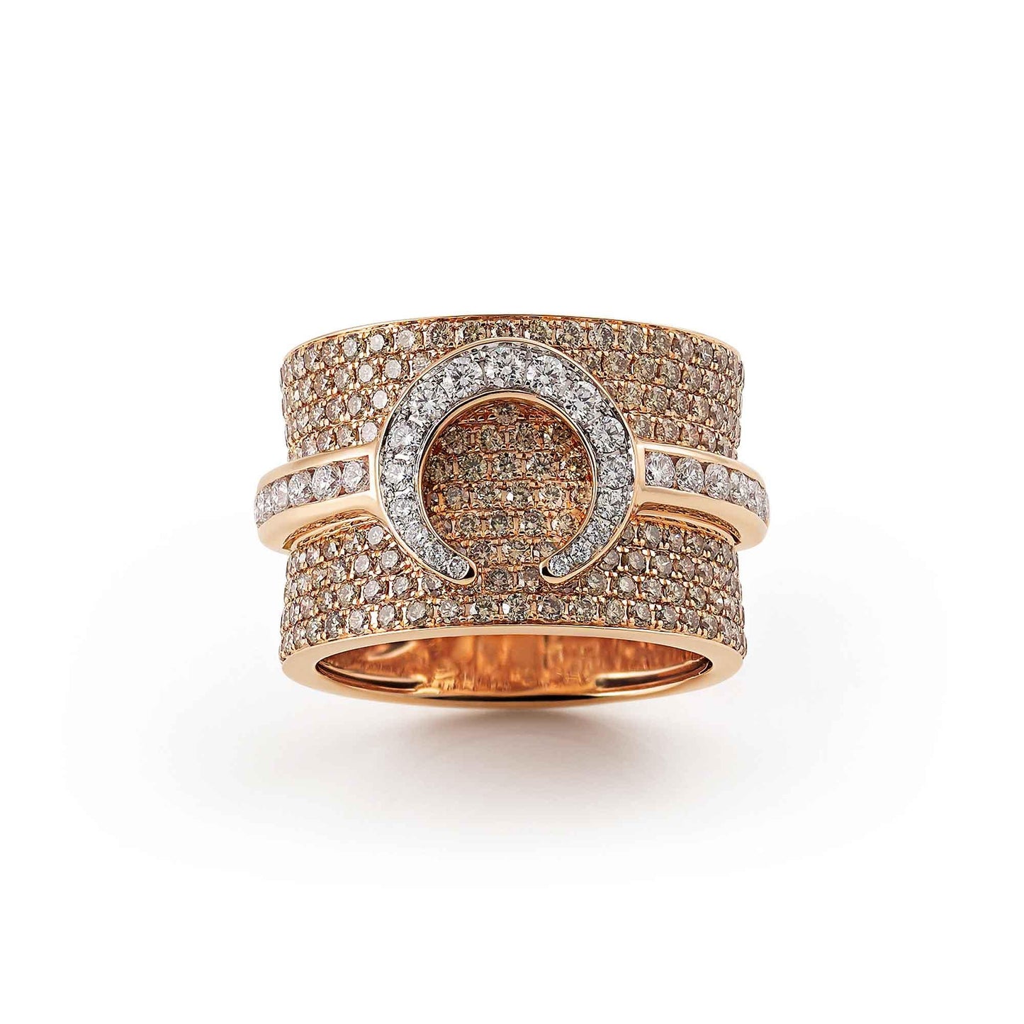 Mezzaluna Ring, Roségold • Diamant von Al Coro (NR8349BWR)