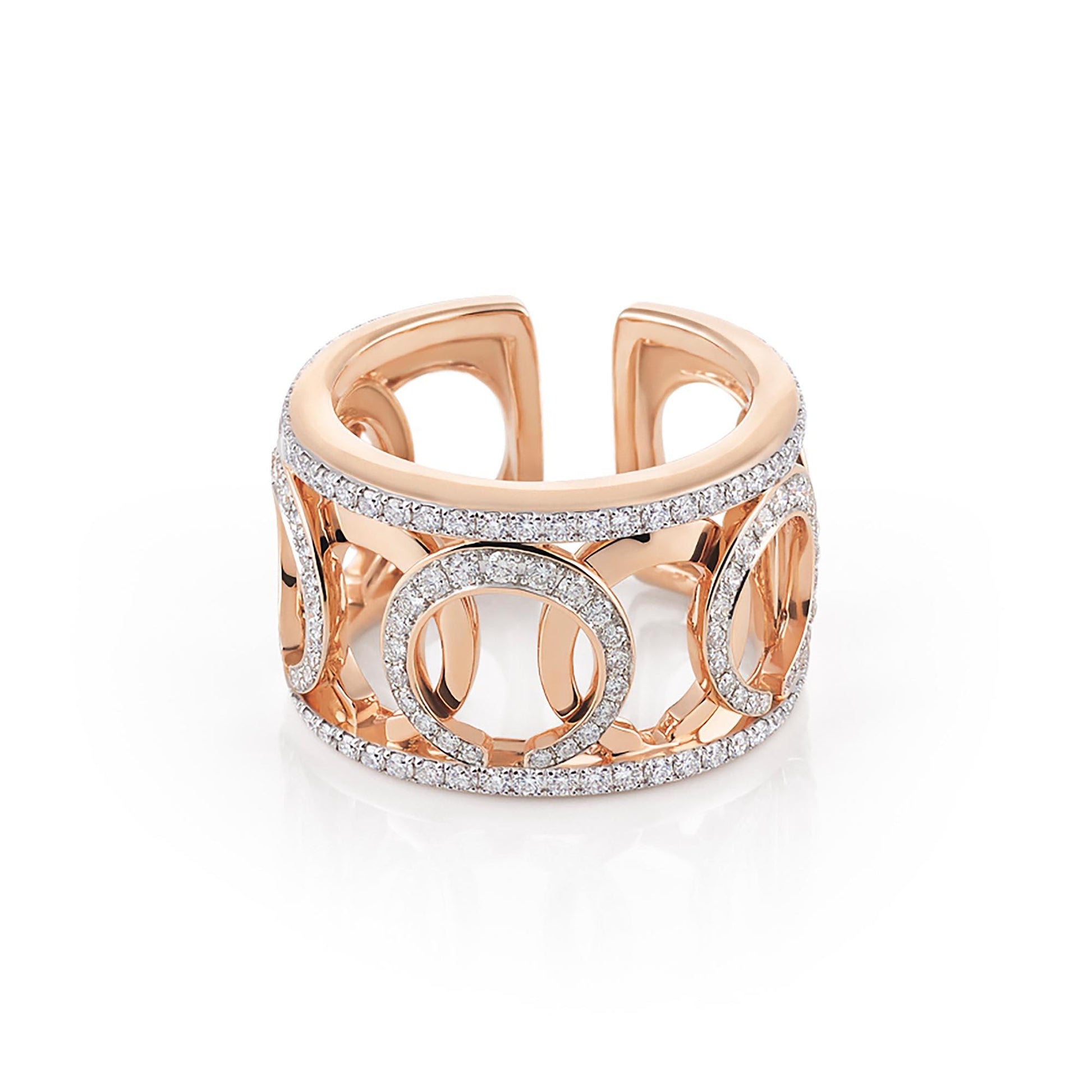 Mezzaluna Ring, Roségold • Diamant von Al Coro (R7626WR)