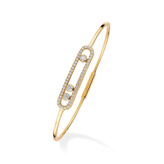 Move Classique Pavé Thin Armreif, Gelbgold von Messika (05032-YG) online kaufen
