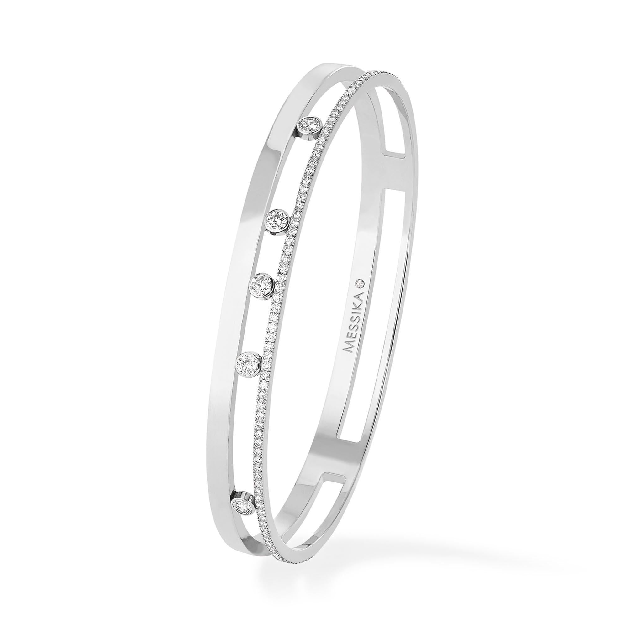Move Romane Armreif, Weißgold • Diamant von Messika (06514-WG)
