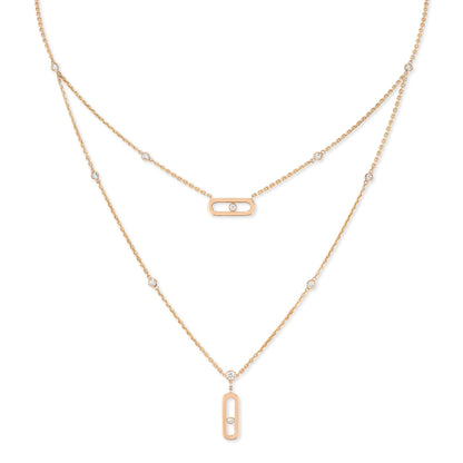 Move Uno 2 Rangs Kette, Roségold • Diamant von Messika (08852-PG)