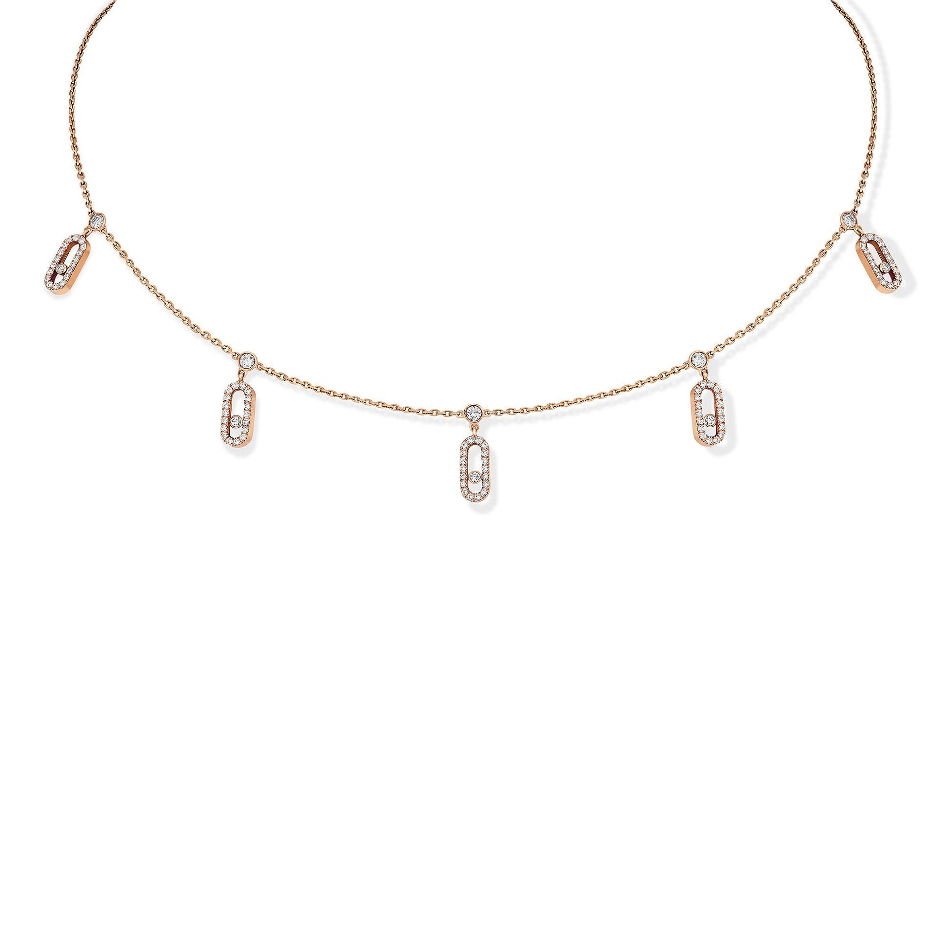 Move Uno Choker Kette mit Quasten, Roségold • Diamant von Messika (12150-PG)