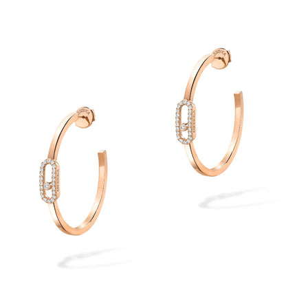 Move Uno Creolen KM, Roségold • Diamant von Messika (12485-PG)