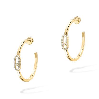 Move Uno Creolen KM, Gelbgold • Diamant von Messika (12485-YG)