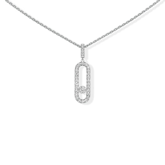 Move Uno Kette GM, Weißgold • Diamant von Messika (12058-WG)