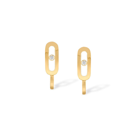 Move Uno Mini-Creolen, Gelbgold • Diamant von Messika (10050-YG)