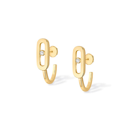 Move Uno Mini-Creolen, Gelbgold • Diamant von Messika (10050-YG)