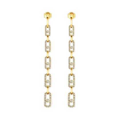 Move Uno Multi-Ohrhänger, Gelbgold - 8 cm von Messika (12011-YG) online kaufen