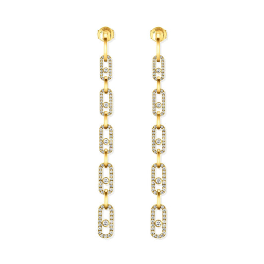 Move Uno Multi-Ohrhänger, Gelbgold - 8 cm von Messika (12011-YG) online kaufen