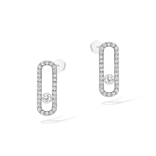Move Uno Ohrringe, Weißgold • Diamant von Messika (12183-WG)