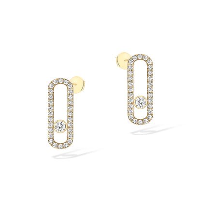 Move Uno Ohrringe, Gelbgold • Diamant von Messika (12183-YG)