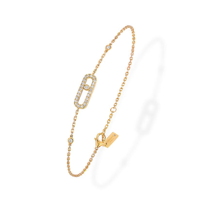 Move Uno Pavé Armband, Gelbgold von Messika (04706-YG) online kaufen