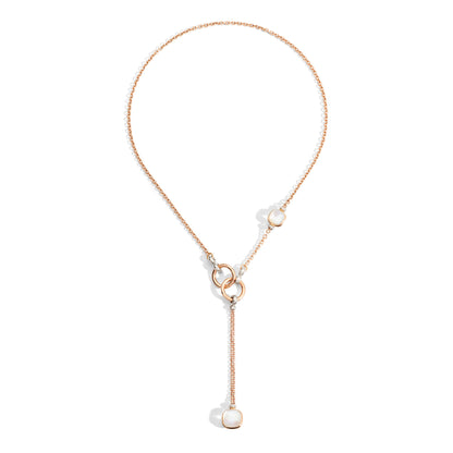 Nudo Halskette mit Anhänger weißer Topas, Roségold & Weißgold von Pomellato (PCB9051O6000DB0VA) online kaufen