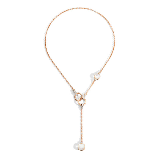 Nudo Halskette mit Anhänger weißer Topas, Roségold & Weißgold von Pomellato (PCB9051O6000DB0VA) online kaufen