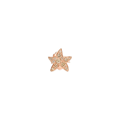 Ohrring Stellina mit Edelsteinen, Roségold • Diamant von DoDo (DHB5001-STARS-DBR9R)