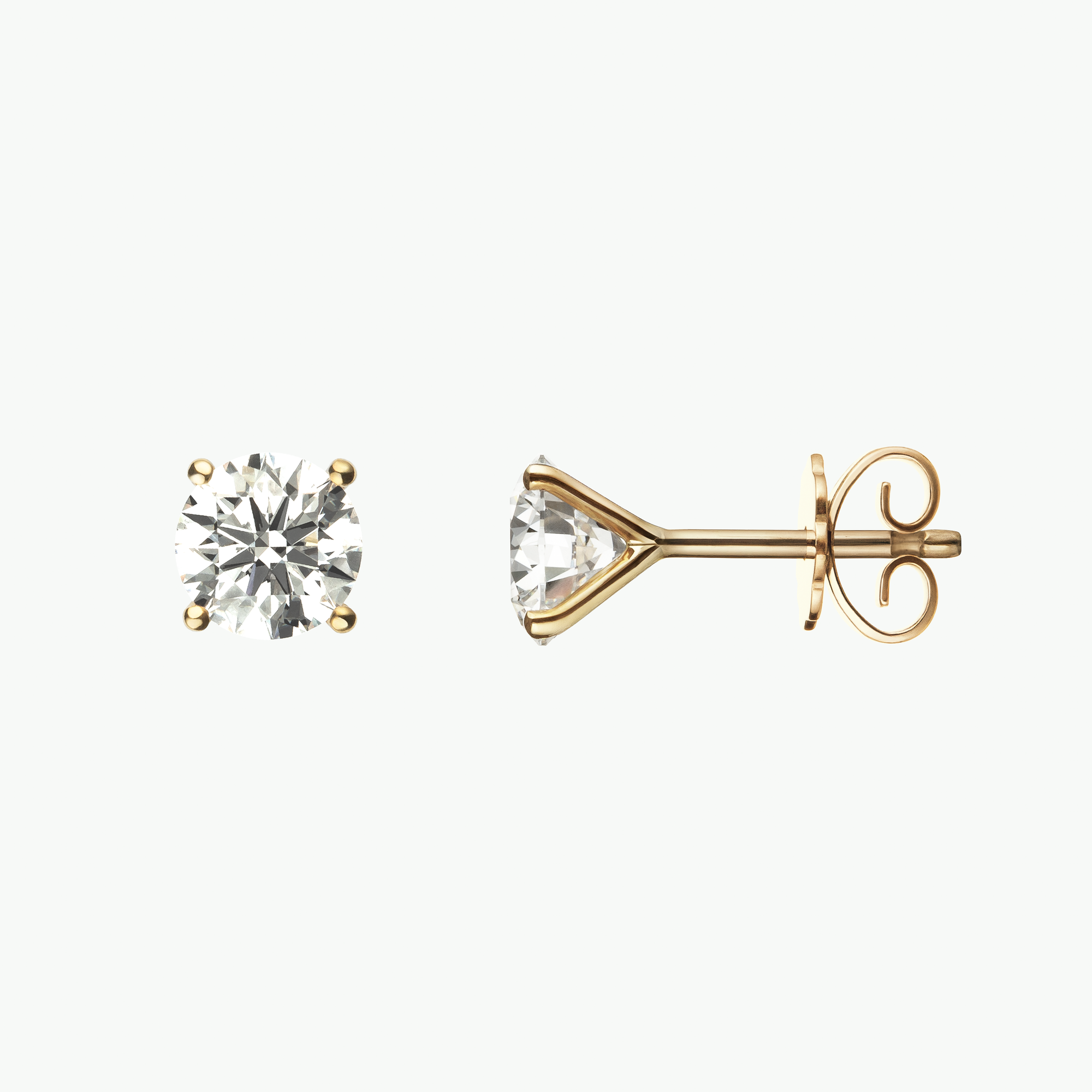 Diana Ohrstecker, recyceltes Gold & Labordiamant
