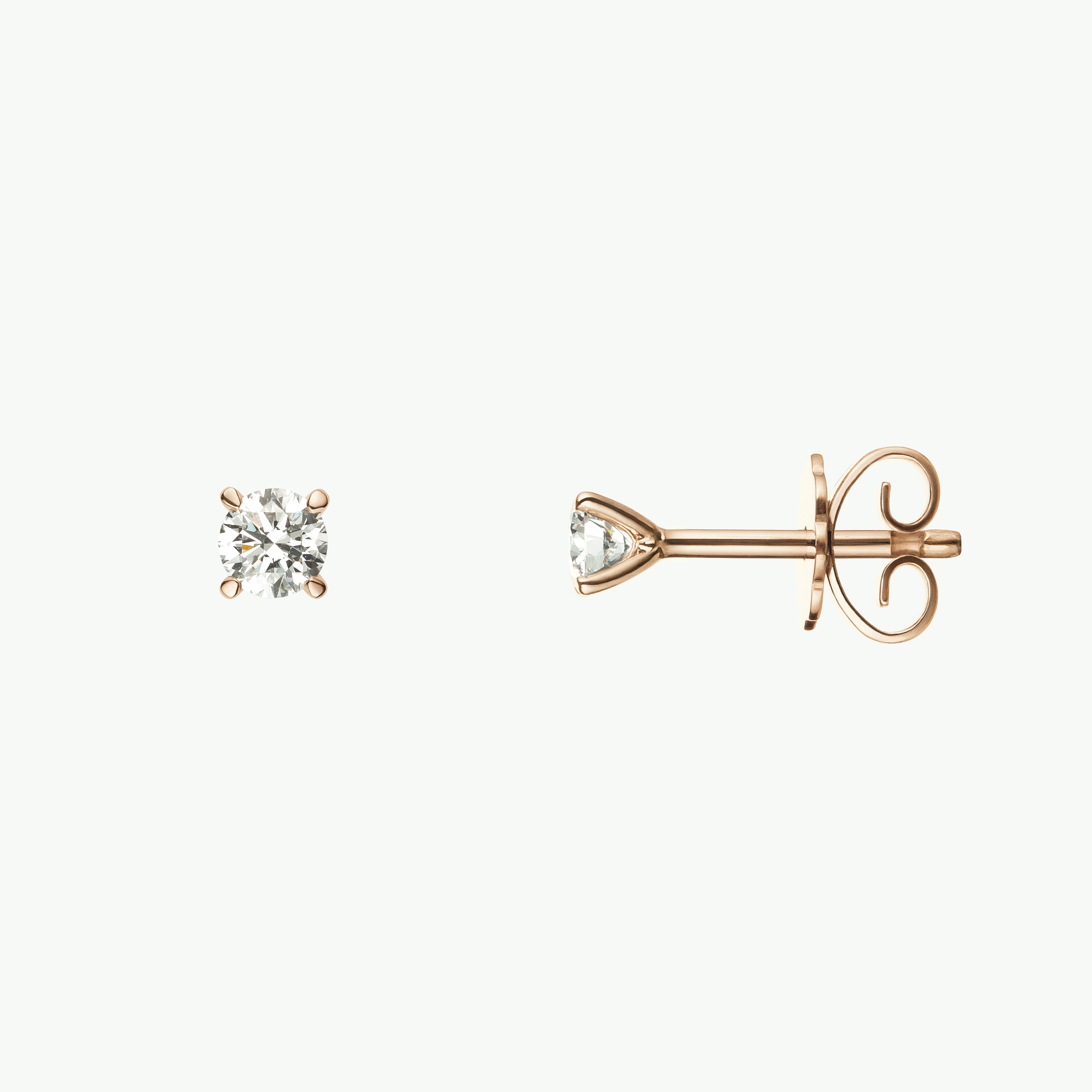 Diana Ohrstecker, recyceltes Gold & Labordiamant