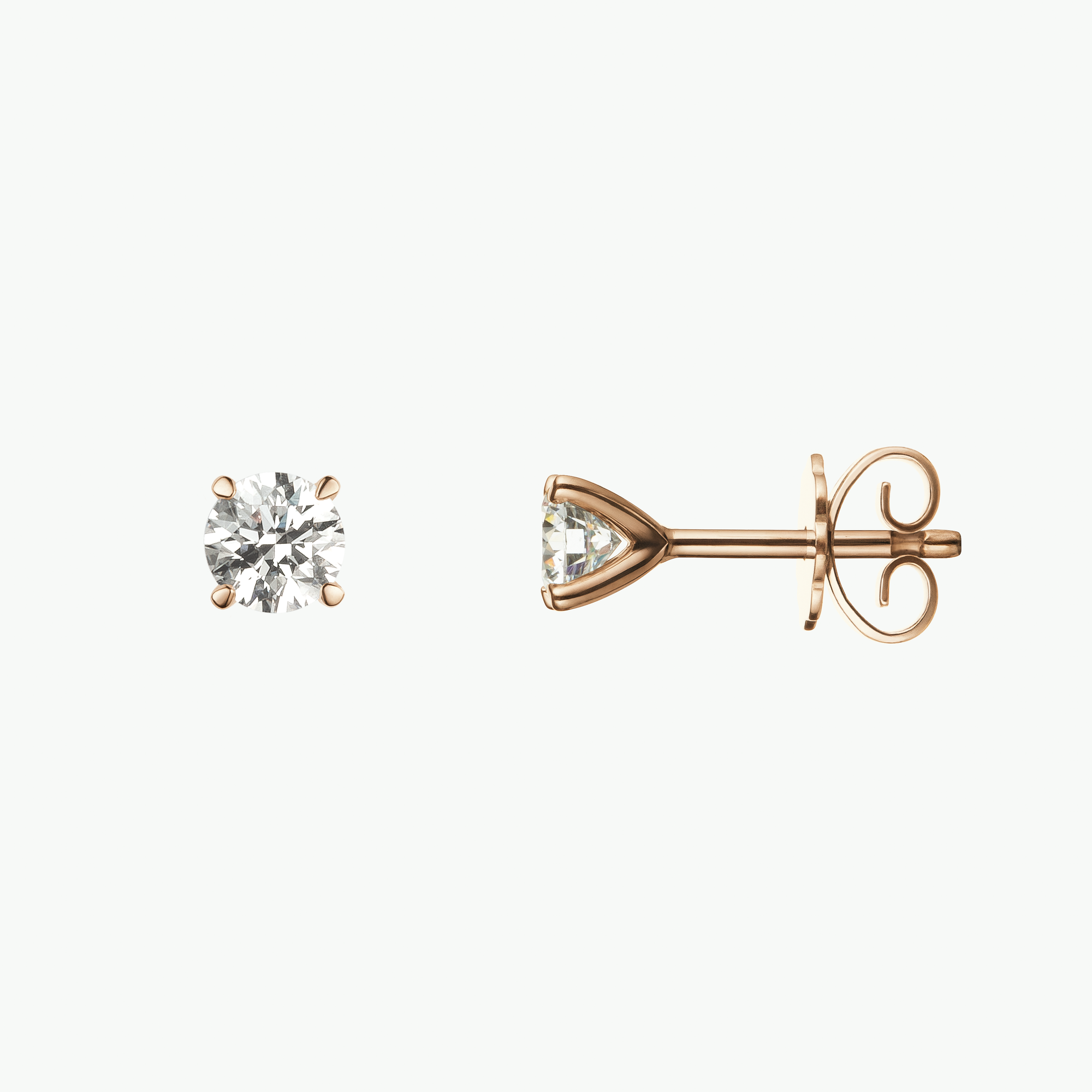 Diana Ohrstecker, recyceltes Gold & Labordiamant