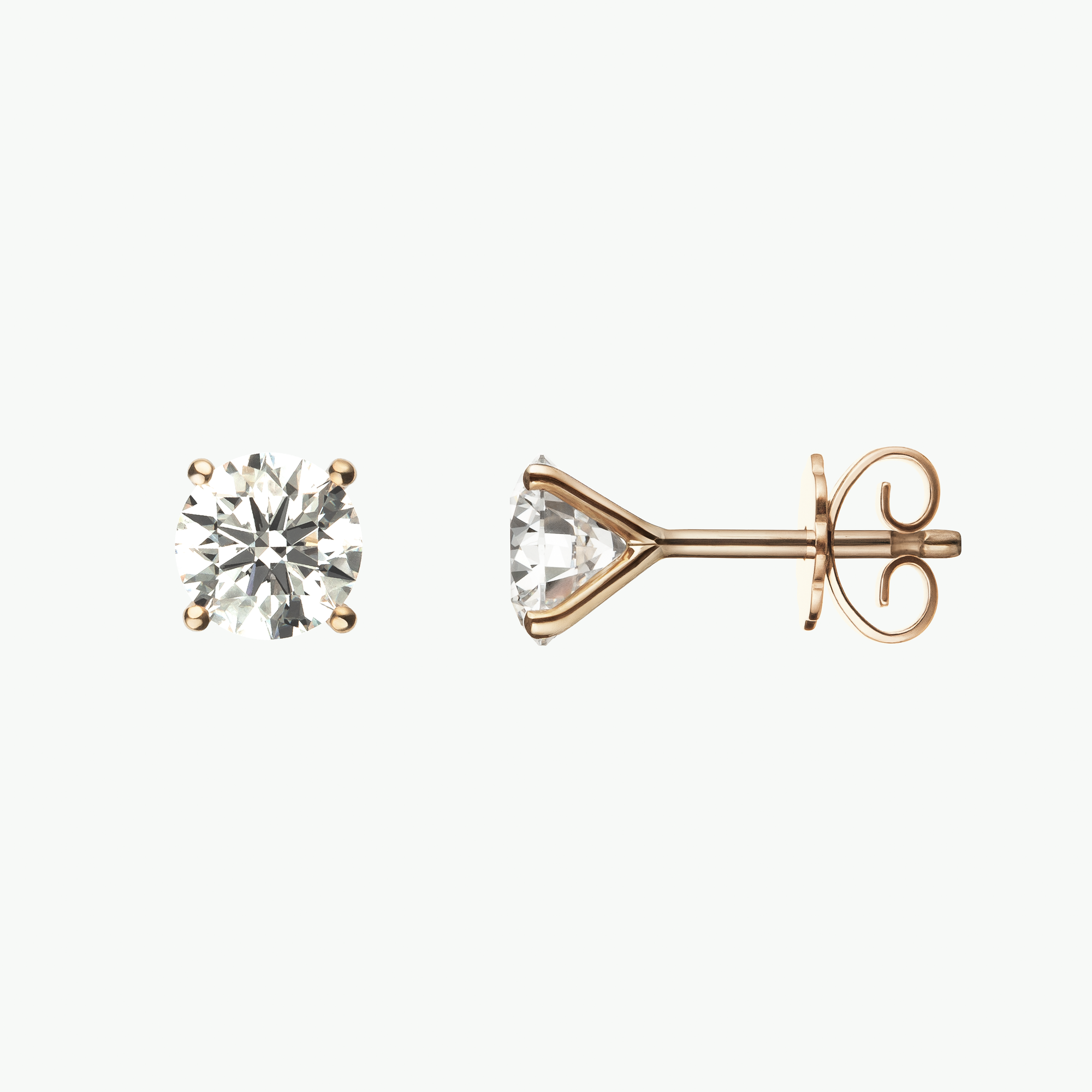 Diana Ohrstecker, recyceltes Gold & Labordiamant