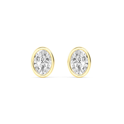 Lotta Ohrstecker in Gelbgold von The Good Bling Berlin