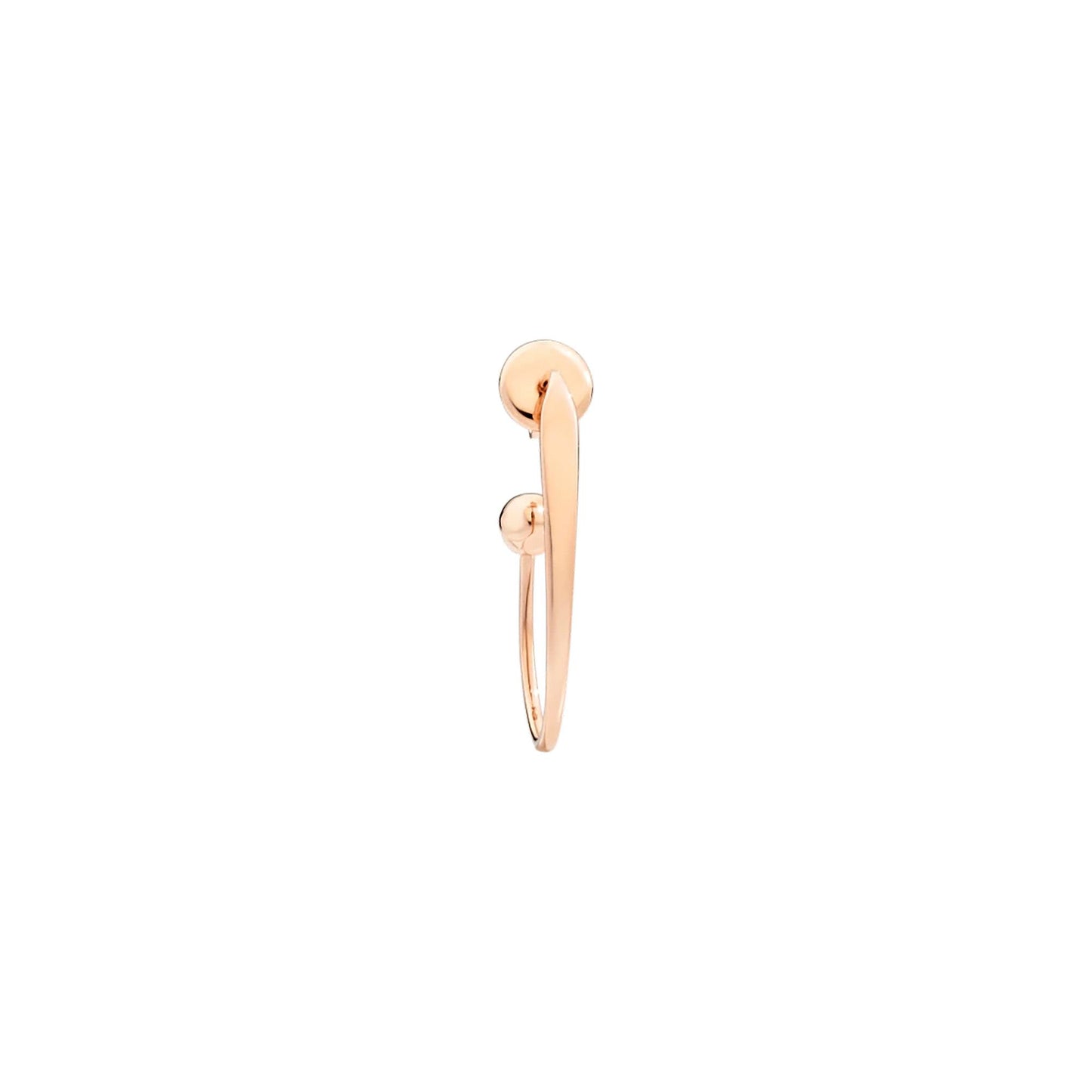 Ovaler Ohrring Essentials, Roségold von DoDo (DHB7008-OHOOS-0009R)